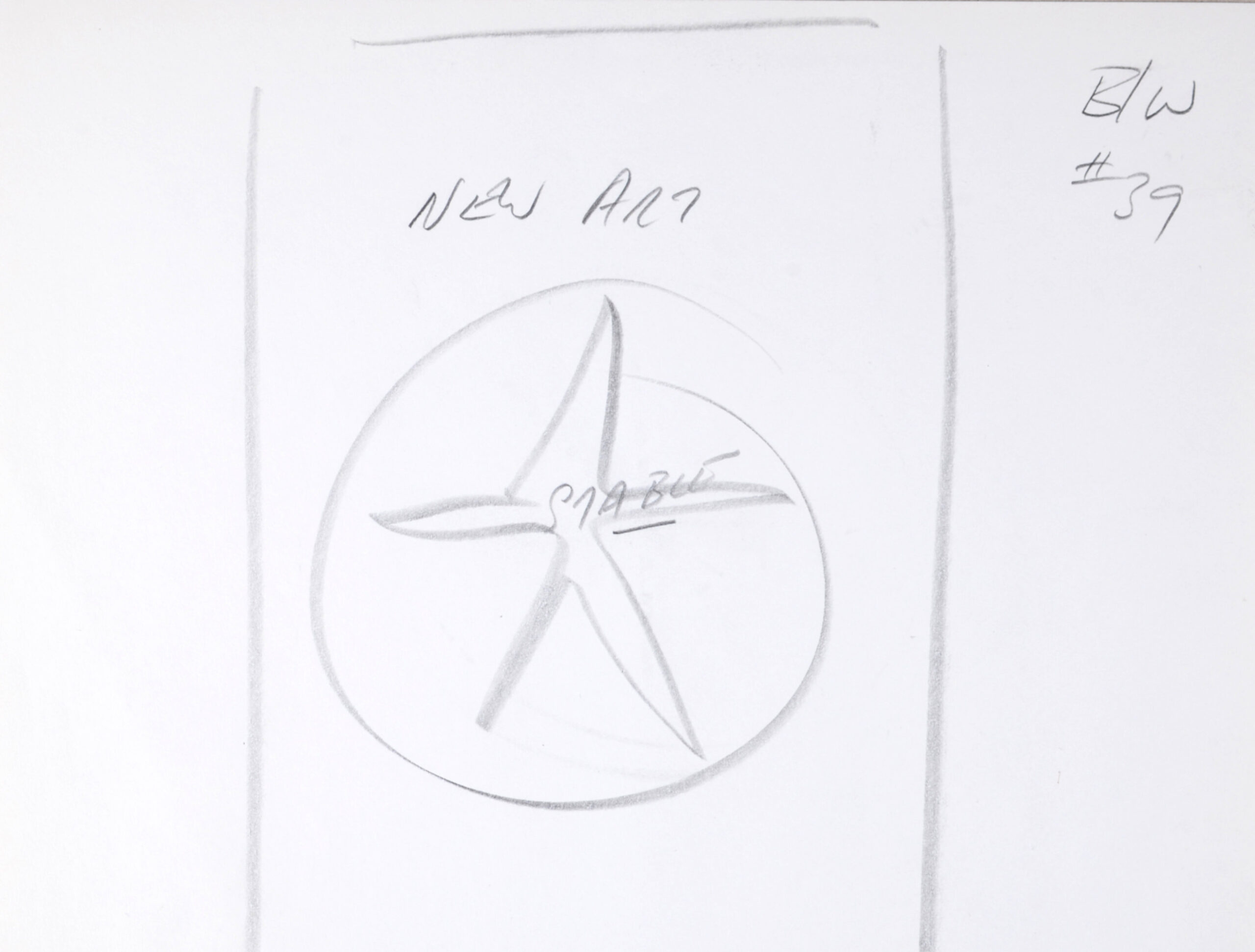 Robert Indiana : Indiana Graphics #11, 1969 - Original Double-Sided Sketch - Image 4