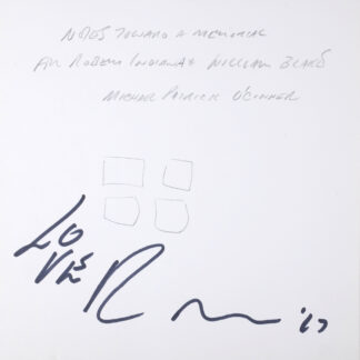 Robert Indiana : Indiana Graphics #13, 1969 - Original Double-Sided Sketch