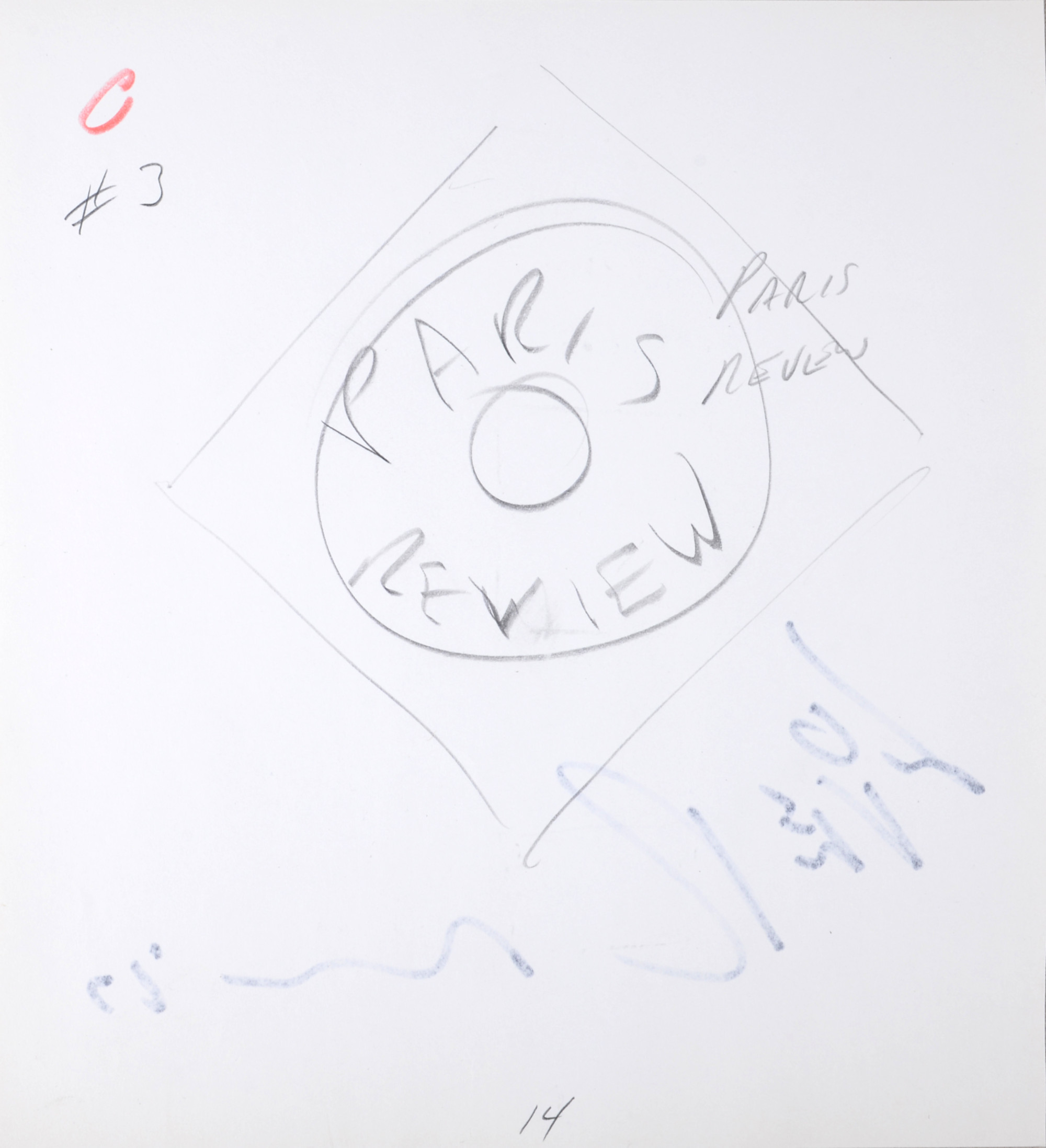 Robert Indiana : Indiana Graphics #13, 1969 - Original Double-Sided Sketch - Image 4