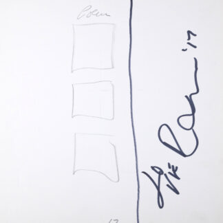Robert Indiana : Indiana Graphics #17, 1969 - Original Double-Sided Sketch