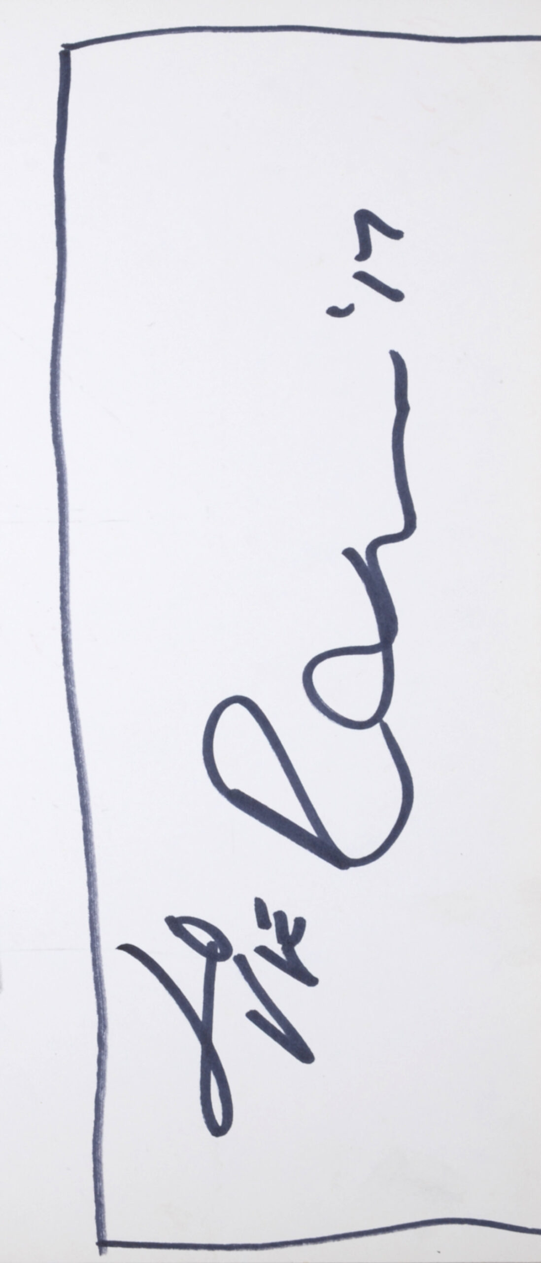 Robert Indiana : Indiana Graphics #17, 1969 - Original Double-Sided Sketch - Image 3