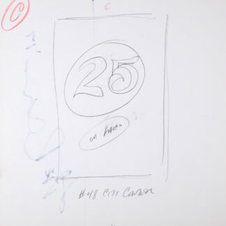 Robert Indiana : Indiana Graphics #17, 1969 - Original Double-Sided Sketch