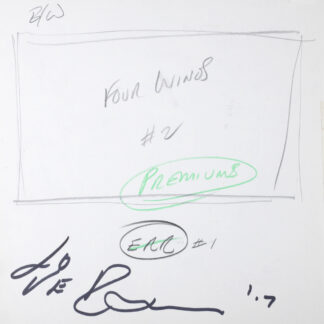 Robert Indiana : Indiana Graphics #24, 1969 - Original Double-Sided Sketch