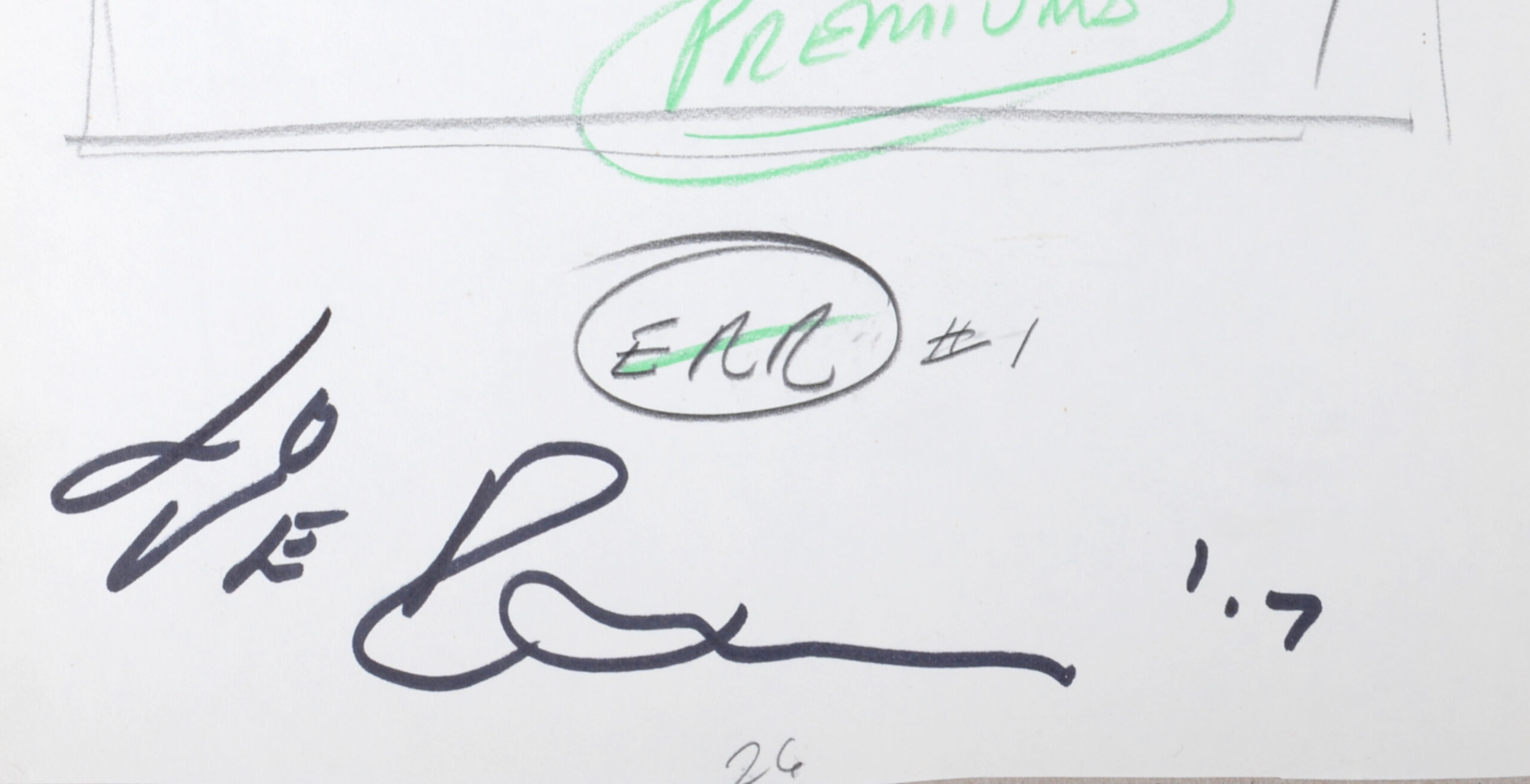 Robert Indiana : Indiana Graphics #24, 1969 - Original Double-Sided Sketch - Image 3