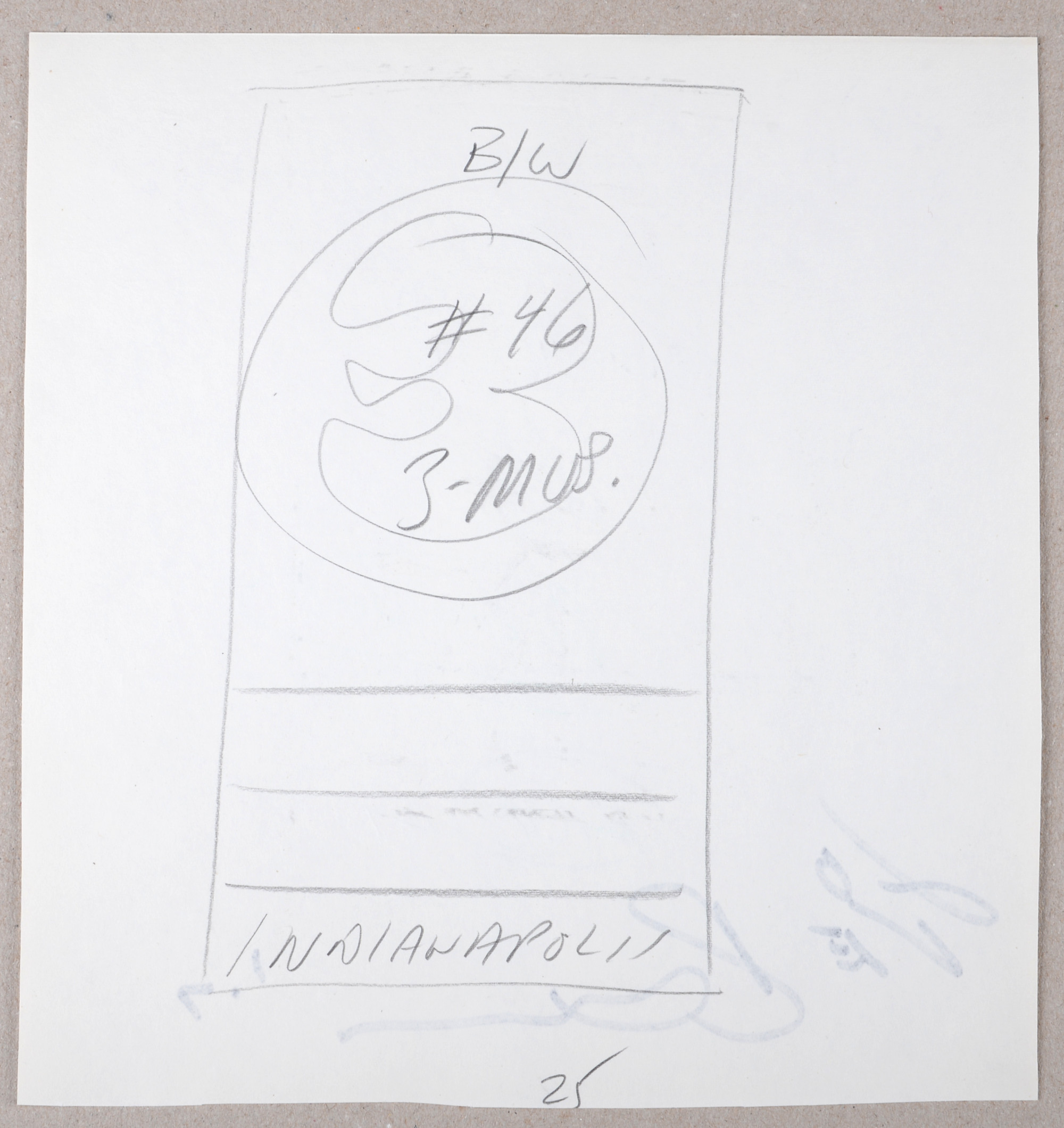 Robert Indiana : Indiana Graphics #24, 1969 - Original Double-Sided Sketch - Image 5