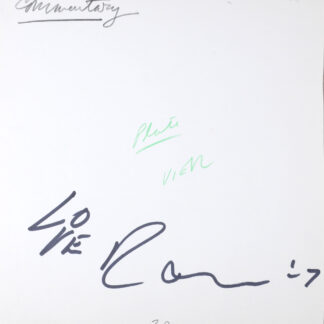 Robert Indiana : Indiana Graphics #38, 1969 - Original Double-Sided Sketch