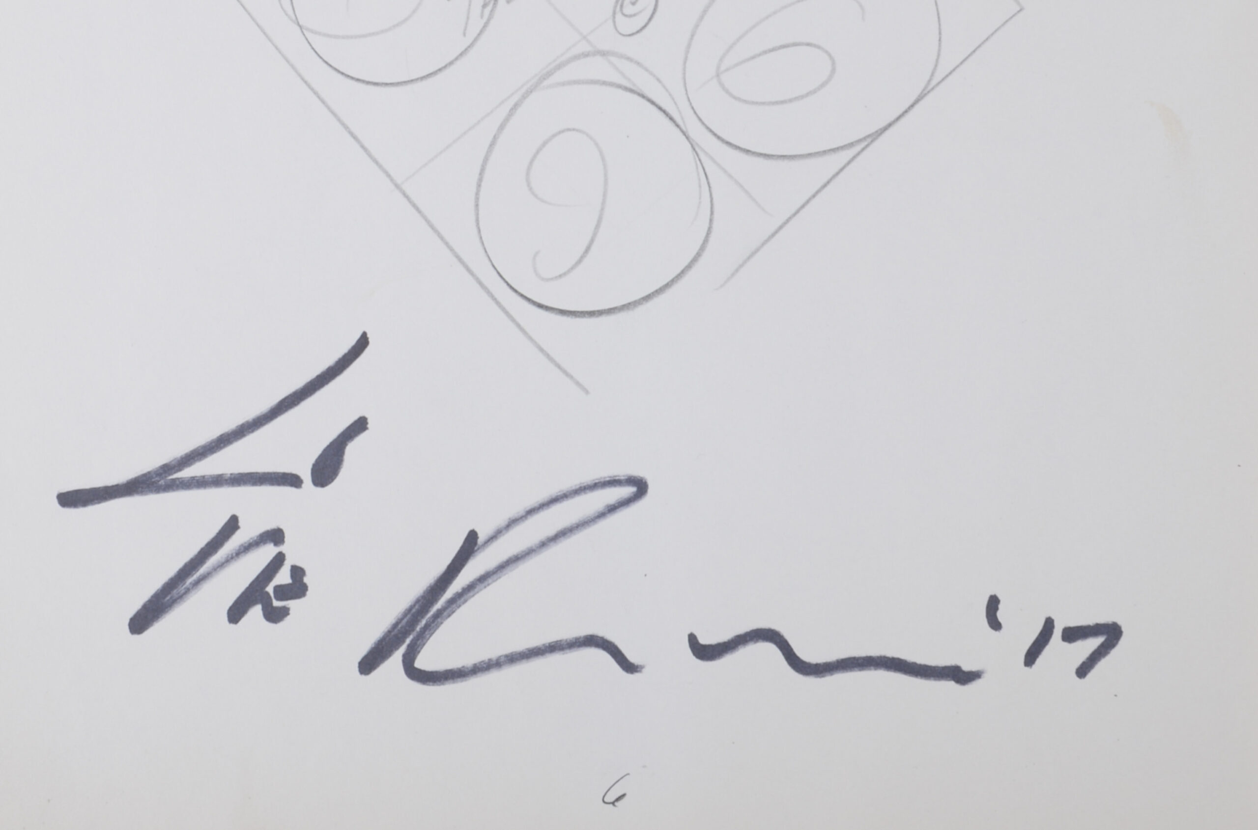 Robert Indiana : Indiana Graphics #6, 1969 - Original Double-Sided Sketch - Image 3