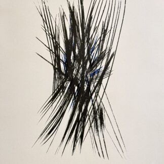 Hans Hartung (1904-1989) Composition L24, 1957 Lithograph on BFK Rives paper. Hand-signed in pencil lower right. Numbered in pencil 9/100 lower left. With BFK Rives watermark on the lower right margin.