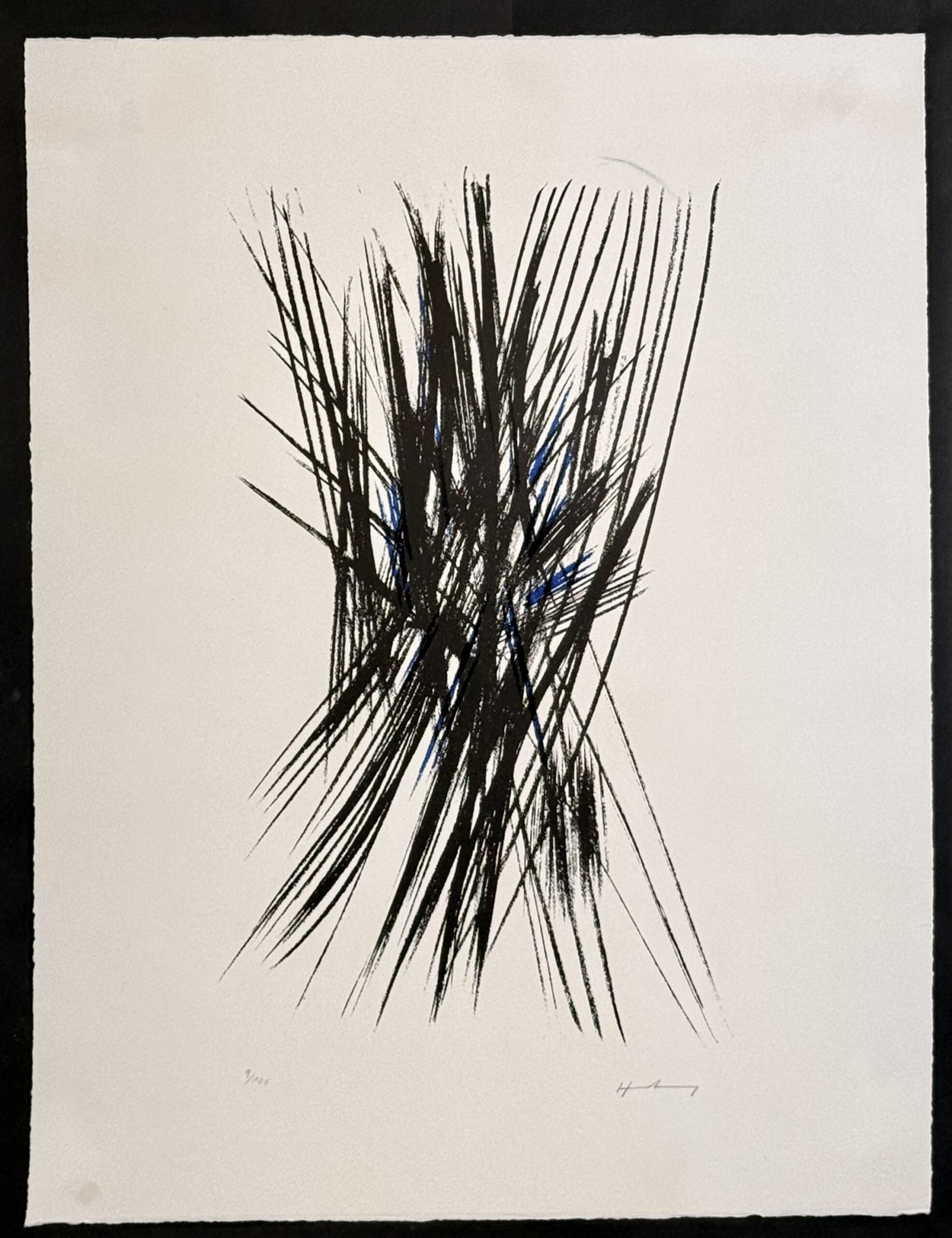 Hans Hartung : Composition L24, 1957 - Signé à la main – Image 2