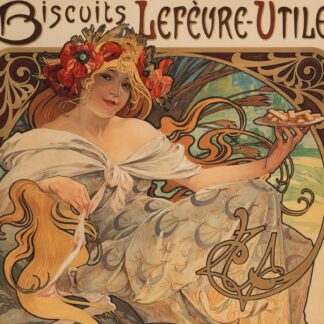 Alphonse Mucha. Biscuits Lèfevre-Utile, 1896.