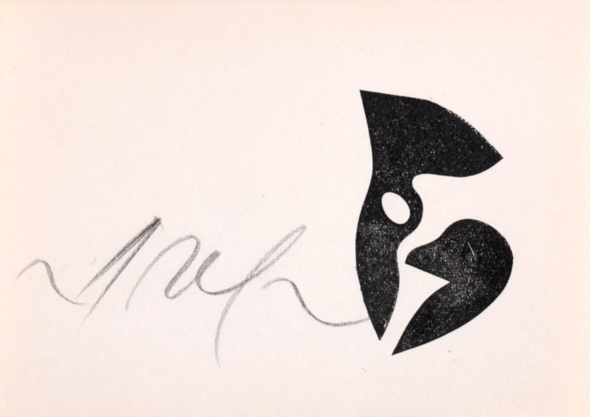 Jean Arp : Composition #1, 1960 - Hand-signed