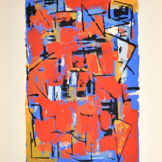 Alexandre Istrati : Composition, 1954 - Signée à la main
