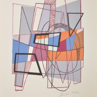 André Bloc : Composition, 1954 - Signée à la main