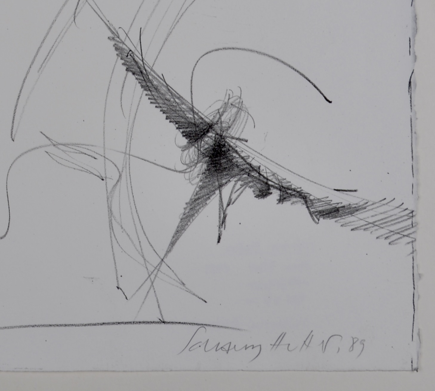 Schang Hutter : Sans titre, 1989 - Signée à la main – Image 4