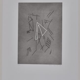 Rune Mields (1935)
Untitled, 1989 - Hand signed
Etching on paper
Hand signed in pencil lower right.
Numbered in pencil "e.a." (Artist proof) lower left.