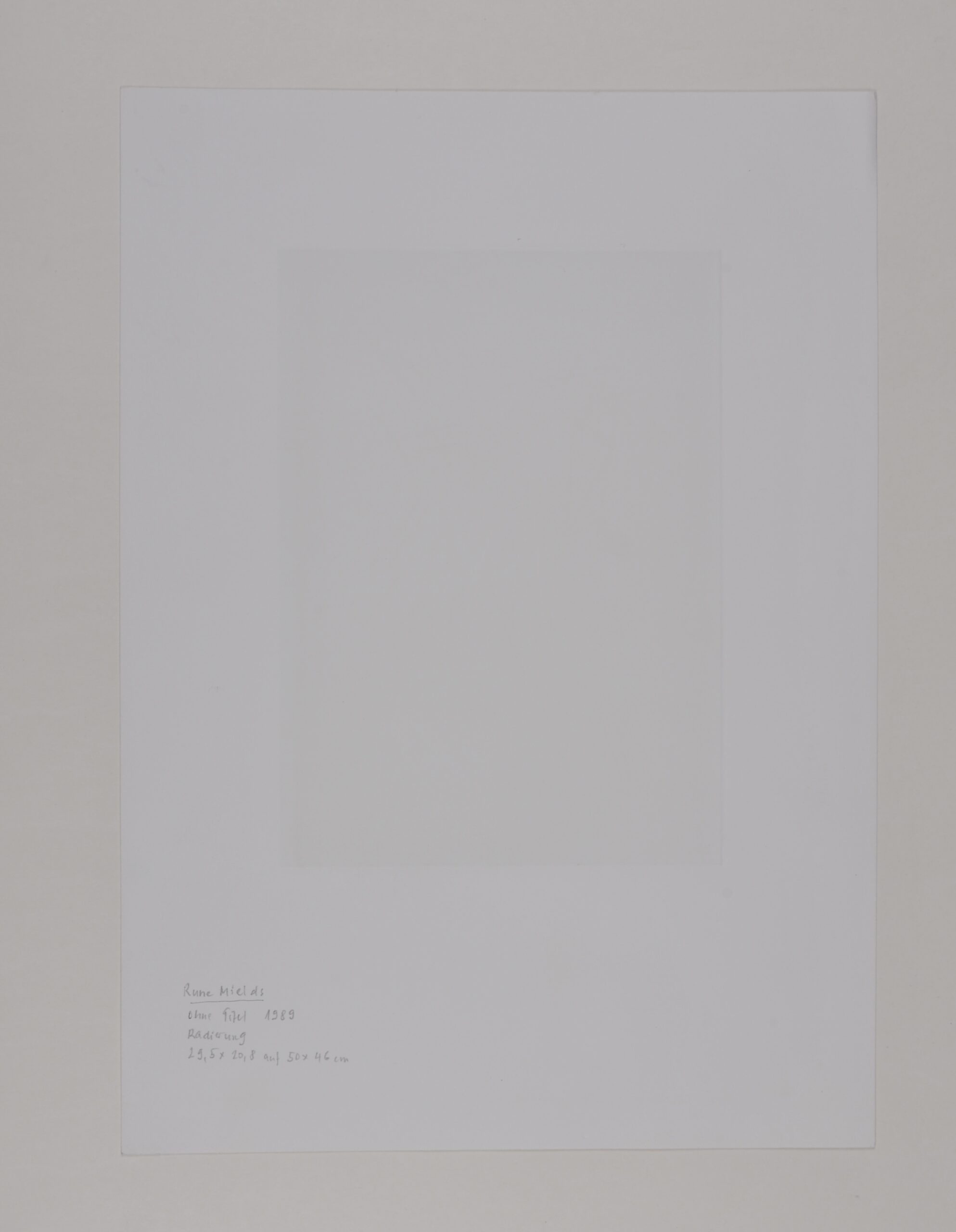 Rune Mields (1935): Untitled, 1989 - Hand signed - Image 5