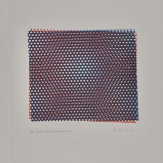 Werner Witschi : Moiré-Materialdruck, 1985 - Signée à la main