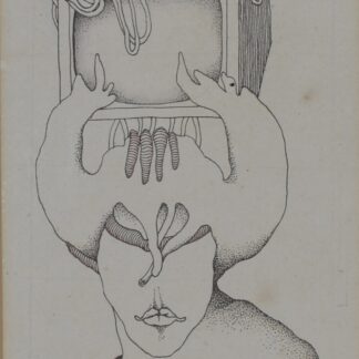 Franz Anatol Wyss (né en 1940)<br>Encre et rehauts de couleur sur papier, 1969,<br>signée et datée à la main (1969).