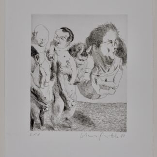 Johannes Grützke (1937–2017) Erotika-Darstellung « II », 1987 Eau-forte sur papier vélin, épreuve d’artiste, signée et datée à la main.