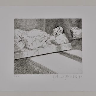 Johannes Grützke (1937-2017) Erscheinung IV, 1987 Etching on Velin paper Artist proof Hand-Signed and dated