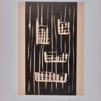 Günther Forg (1952-2013) Untitled, 1989 Colour linocut on paper Hand signed in pencil lower right.