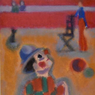 Peter Imhof : Clown, circa 1964 - Dessin original