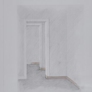 Slanec Percy (né en 1953) Sud Kante, 1980 Graphite et aquarelle originaux sur papier, signée et titrée à la main en bord inférieur.