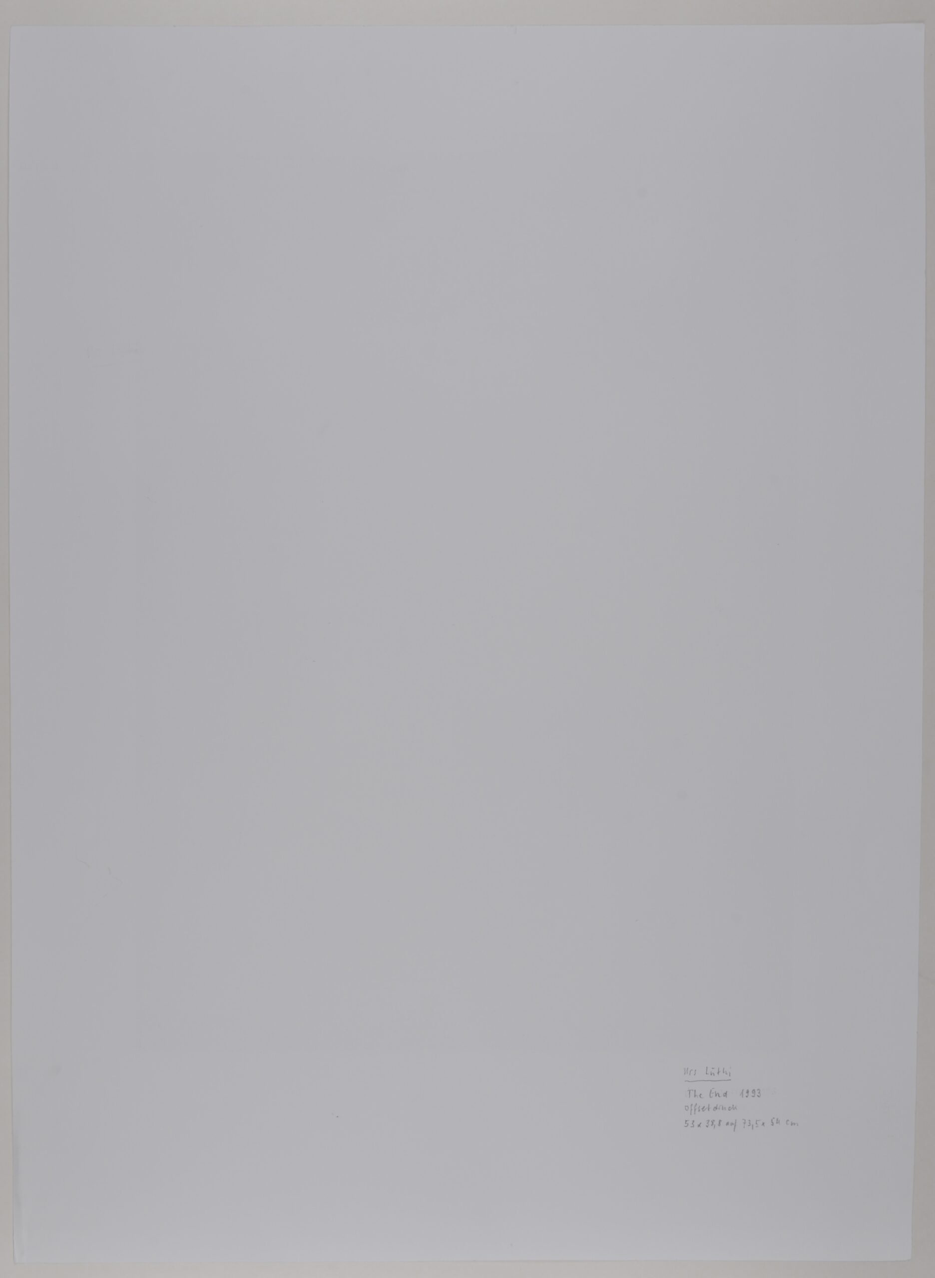 Urs Luthi : The End, 1993 – Image 5