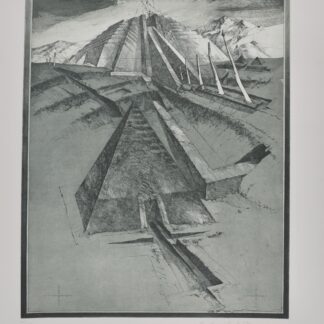 Franz Anatol Wyss (1940)<br>Paysage, 1978<br>Gravure en vernis mou et aquatinte, issue d’une édition signée à la main de 100 exemplaires.<br>Signée et numérotée à la main 11/100.