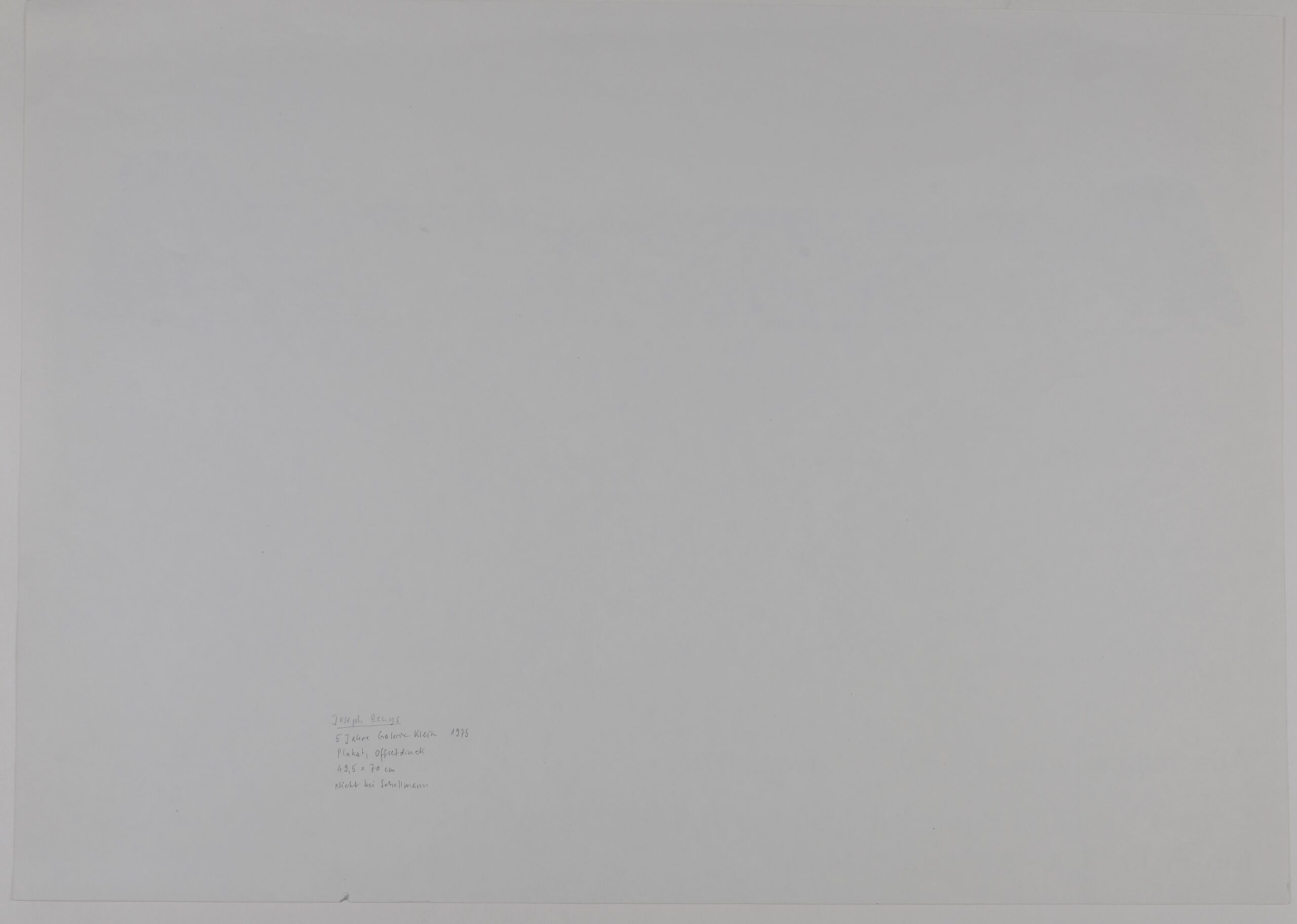 Joseph Beuys : 5 Jahre Galerie Klein, 1975 – Image 5