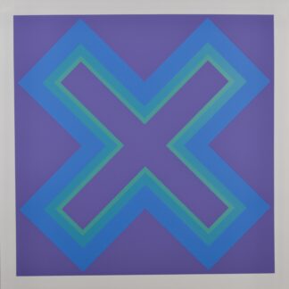 Hugo Dietz (1930–1973)<br>Domberger Portfolio n° 1 (1973)<br>Sérigraphie en couleurs sur papier beaux-arts épais. Issue de l’édition non signée de 50 exemplaires. Bel exemple d’une œuvre appartenant au mouvement de l’Abstraction géométrique / Art concret des années 1970.
