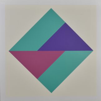 Hugo Dietz (1930–1973)<br>Domberger Portfolio n° 1 (1973)<br>Sérigraphie en couleurs sur papier beaux-arts épais. Issue de l’édition non signée de 50 exemplaires. Bel exemple d’une œuvre appartenant au mouvement de l’Abstraction géométrique / Art concret des années 1970.