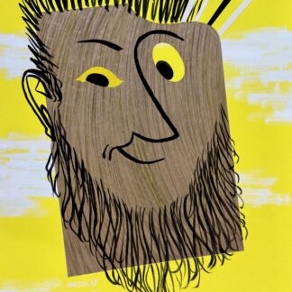 P. Mauduit (XX) bal des beaux arts, C. 1950 Original advertising mock-up for the "bal des beaux arts"