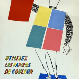 P. Mauduit (XX) Johannot, C. 1950 Original advertising mock-up for the Johannot brand