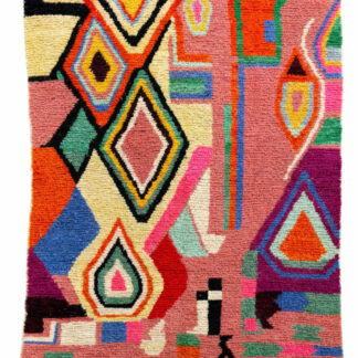 Unknown Artist  : Modern Moroccan Mrirt Rug, Middle Atlas