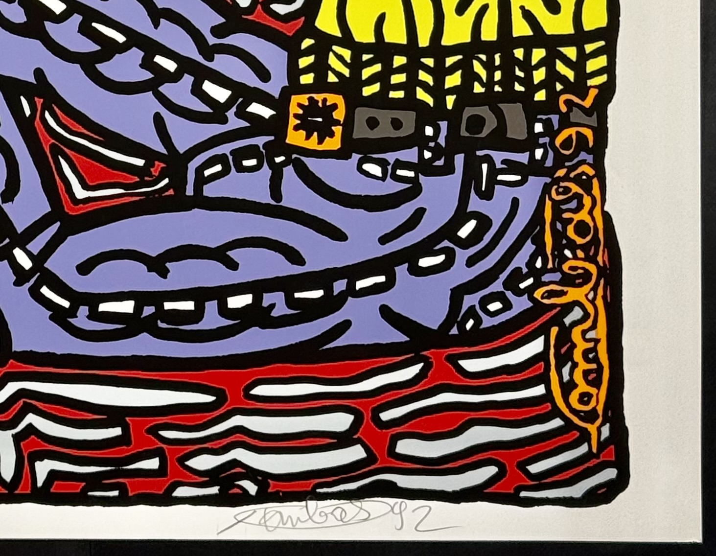 Robert Combas : 26ème Festival de Montreux, 1992 - Hand-signed - Image 3