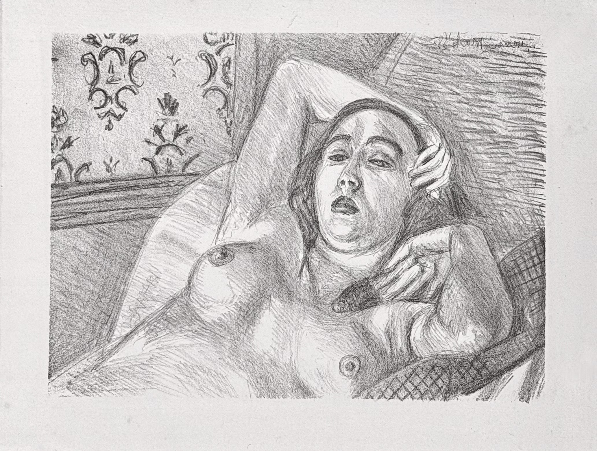 Henri Matisse Le Repos du modèle, 1924 Lithograph from the portfolio "Essai dur l'histoire de la lithographie en France. Les Peintures lithographes de Manet à Matisse. Album de lithographies originales."