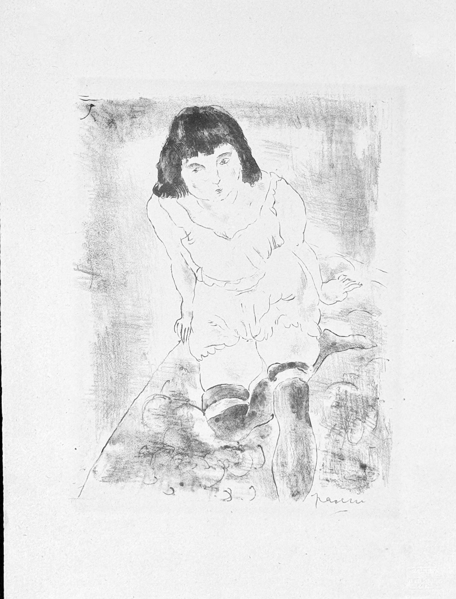 Jules Pascin Arising (Le Lever) from Essai dur l'histoire de la lithographie en France. Les Peintures lithographes de Manet à Matisse. Album de lithographies originales. c. 1924