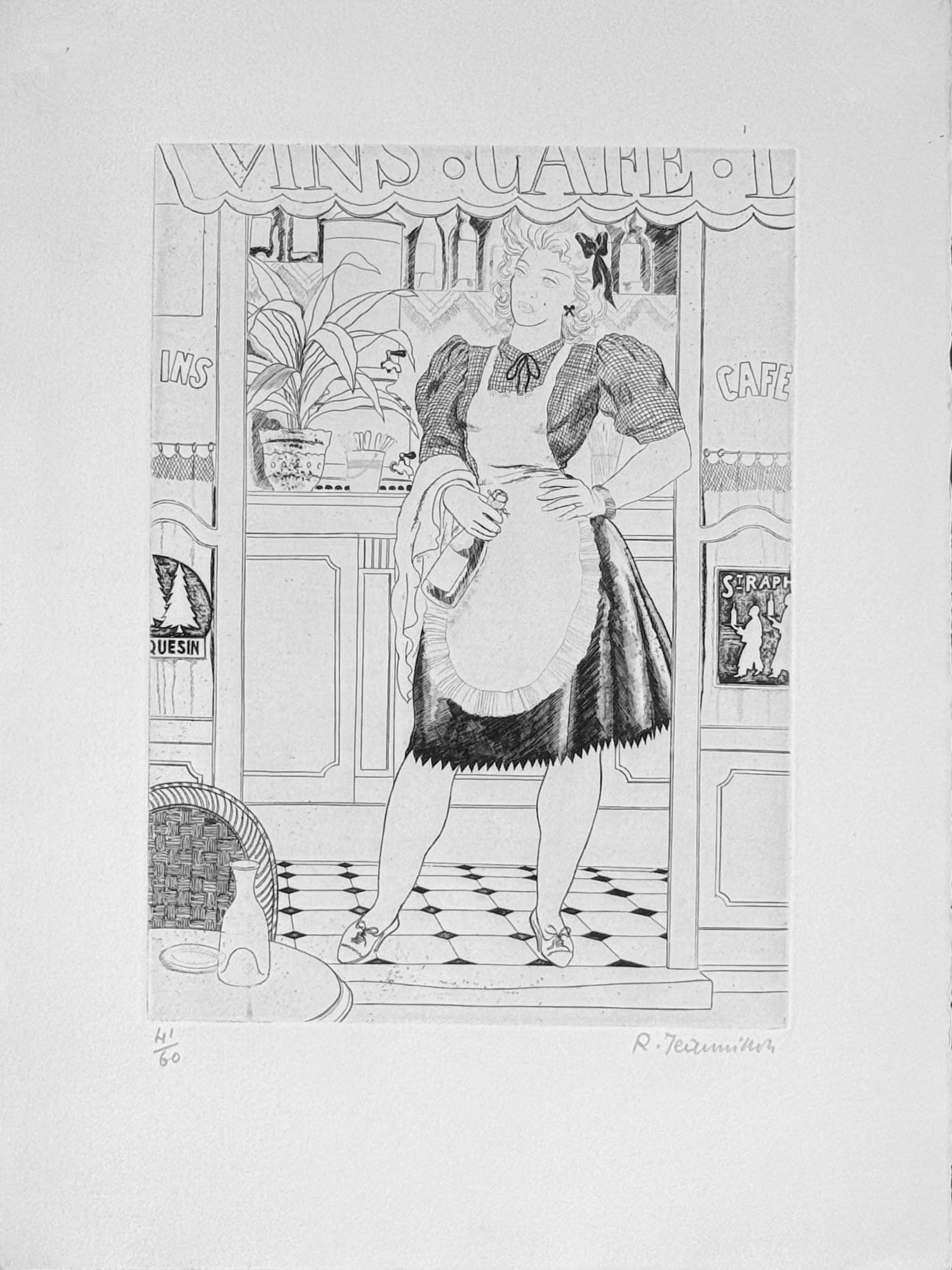 Robert Jeannisson : La Serveuse, 1945