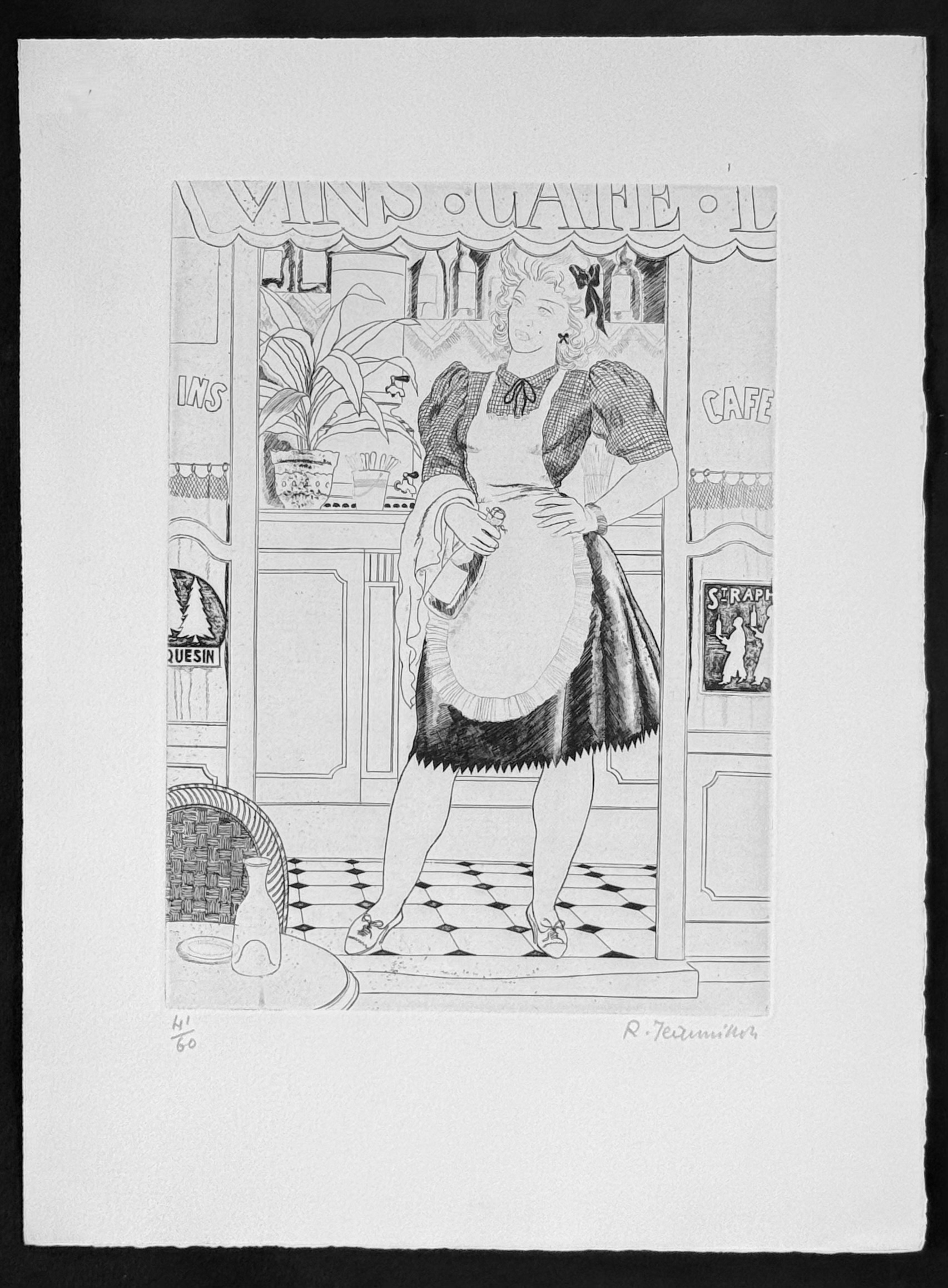 Robert Jeannisson : La Serveuse, 1945 - Image 3