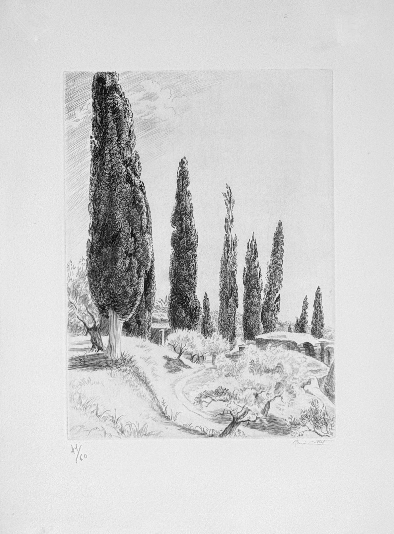 René Cottet : Paysage, 1945