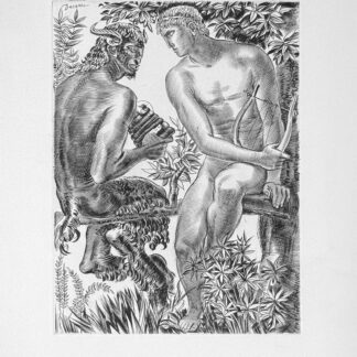 Albert Decaris : Apollon et Marsyas, 1945