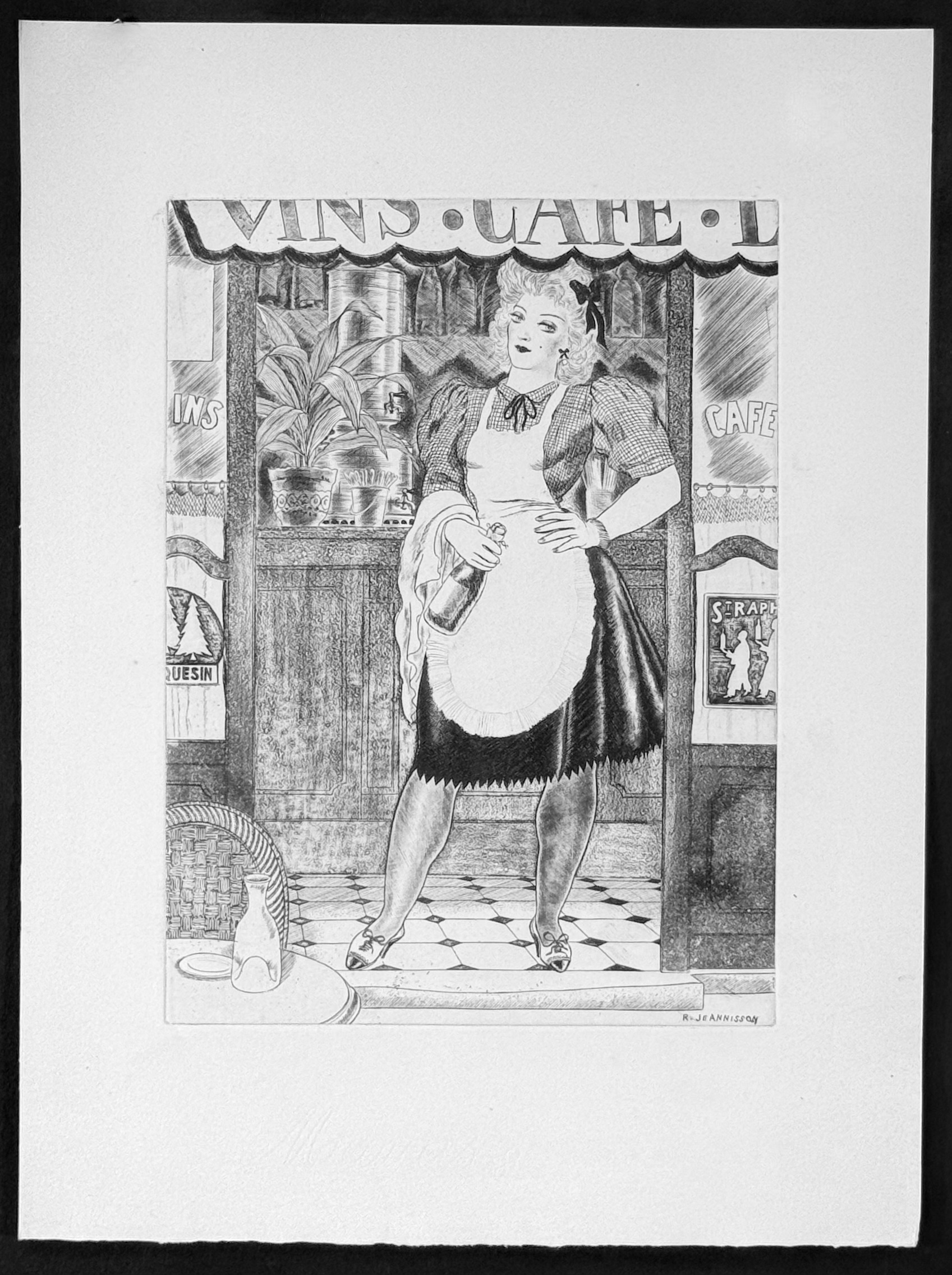 Robert Jeannisson : La Serveuse, 1945 - Image 3