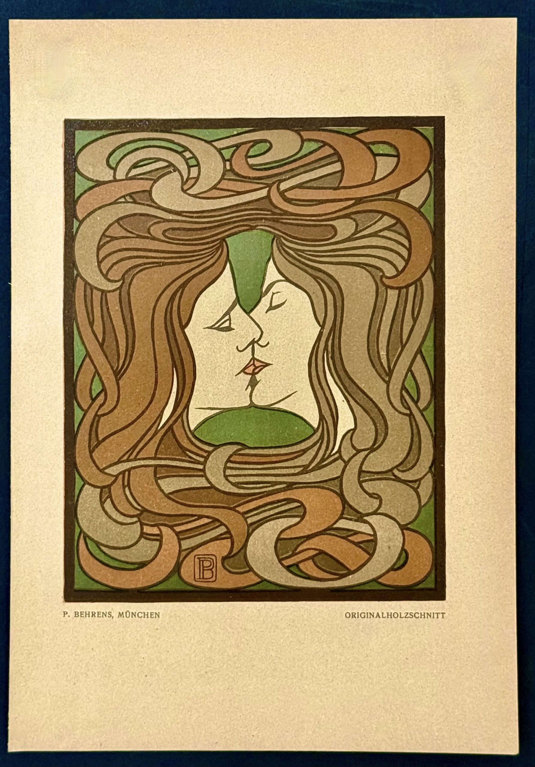 Peter Behrens : Der Kuss, 1899 - Image 2