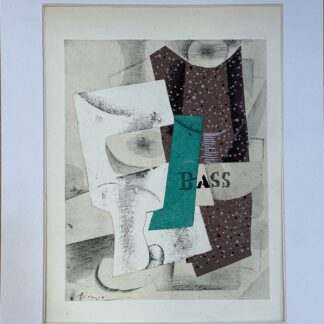 picasso jacomet pochoir art cubiste 1929