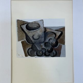 Juan Gris (After) Composition cubiste, 1929 Jacomet process print (pochoir) on vélin paper, after Gris’s Aquarelle, published in L’Art Cubiste, 1929.