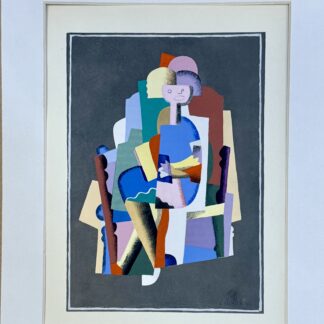 Georges Valmier (After) Composition cubiste, 1929 Jacomet process print (pochoir) on vélin paper, after Valmier’s Gouache, published in L’Art Cubiste, 1929.