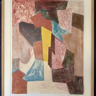 Serge Poliakoff - Composition rouge, carmin et jaune, 1958