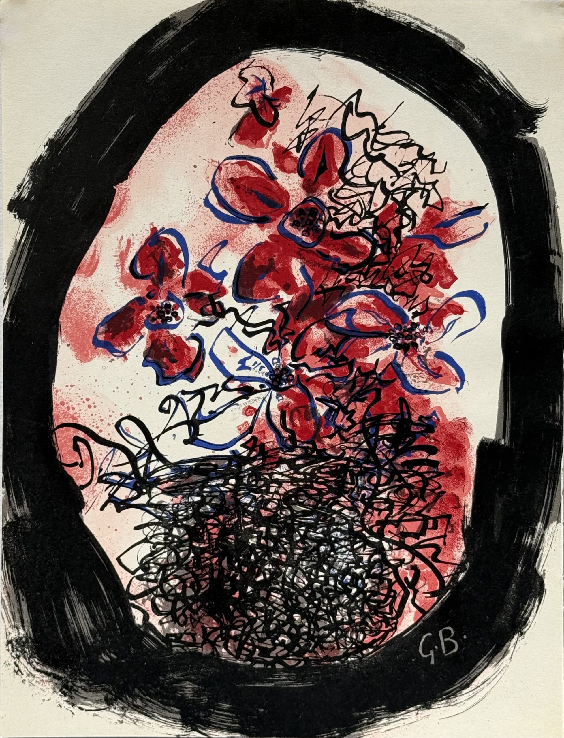 Georges Braque: Bouquet de fleurs, 1963