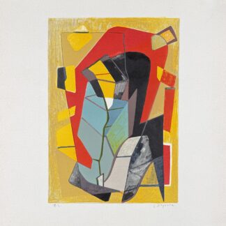 Jean Deyrolle : Abstract Composition #6, 1950 - Hand-signed